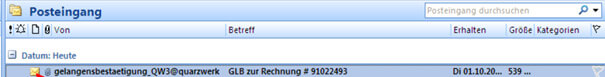 E-Mail Zertifikat Bestätigung