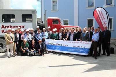 Europäische Kaolin- und Feldspatproduzenten treffen - Hirschau Gruppenbild