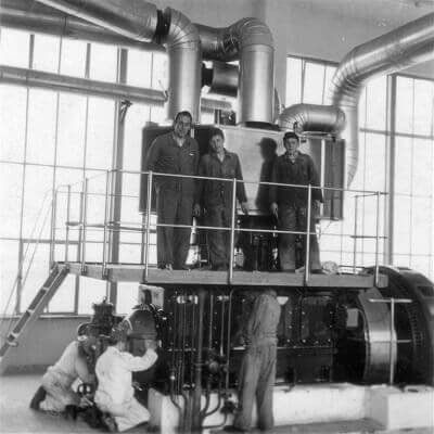 Familiengeschichte Alois Hirmer neues Kraftwerk 1954