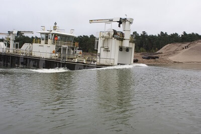 Umzug Baggerschiff in Haltern